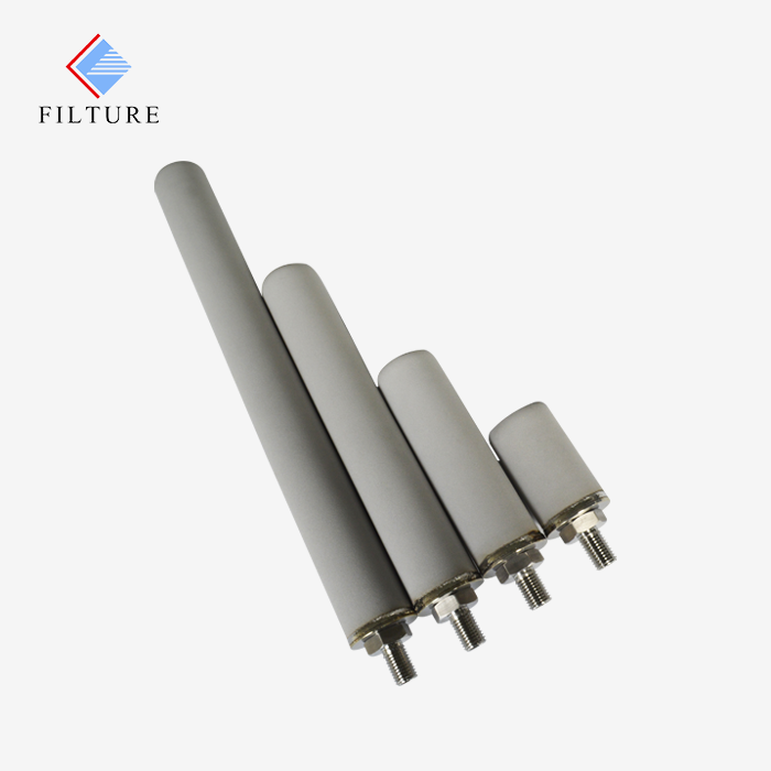 Titanium sintered filter elements