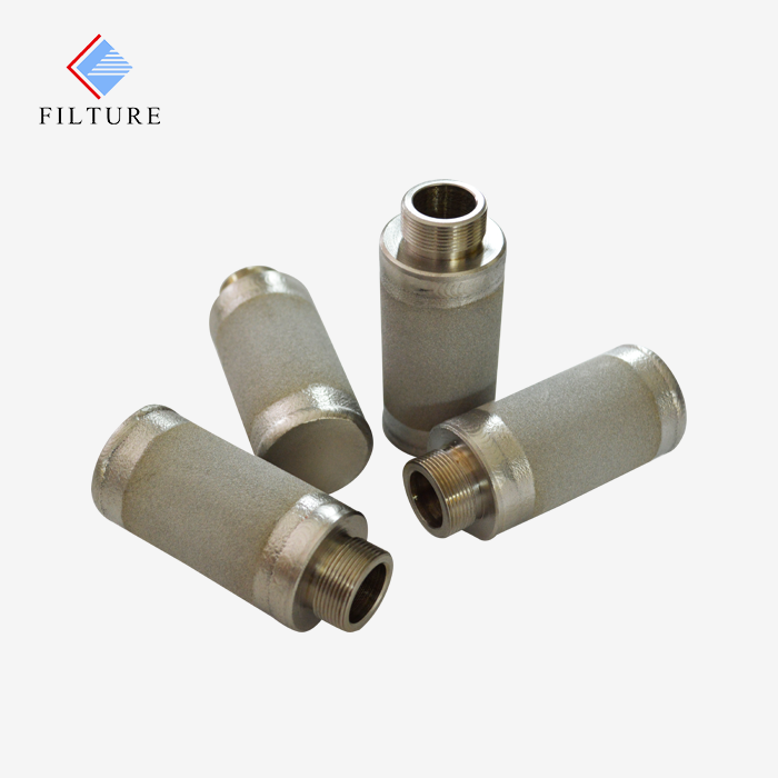 Sintered titanium steam filter element